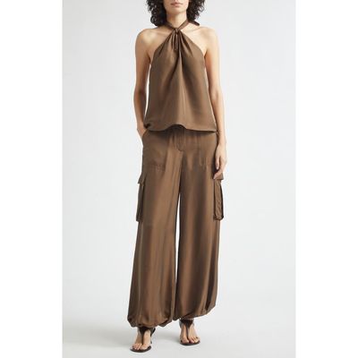 Toccin Toccin Everlee Knotted Halter Top