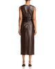 Toccin Toccin Fabiana Ruched Faux Leather Midi Dress - 4