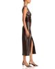 Toccin Toccin Fabiana Ruched Faux Leather Midi Dress - 5