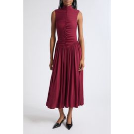 Toccin Toccin Faria Center Ruched Sleeveless Midi Dress