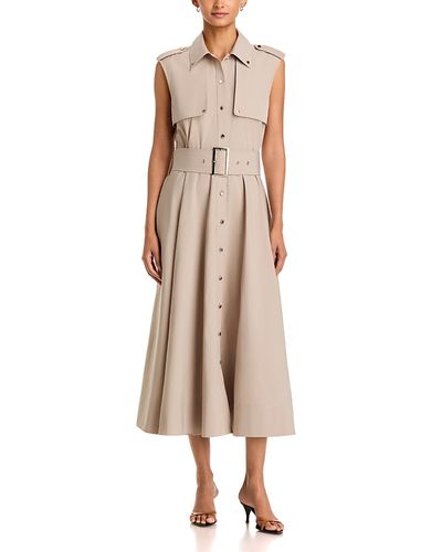 Toccin Toccin Gail Button Front Belted Midi Dress