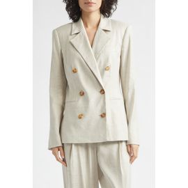 Toccin Toccin Jazmin Linen Blend Double Breasted Blazer