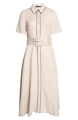 Toccin Toccin Jean Linen Blend Shirtdress