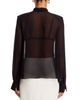 Toccin Toccin Kaila Sheer Tie Neck Blouse - 3