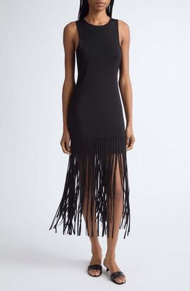 Toccin Toccin Margaux Racerback Fringe Dress