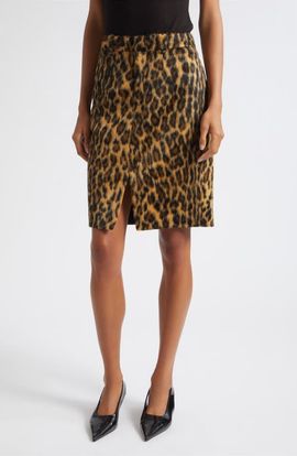 Toccin Toccin Noelle Faux Fur Pencil Skirt