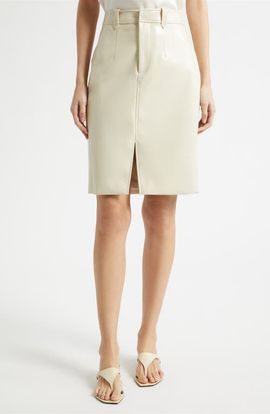 Toccin Toccin Noelle Faux Leather Pencil Skirt