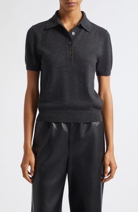 Toccin Toccin Rue Wool Short Sleeve Polo
