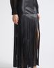 Toccin Toccin Soren Fringe Faux Leather Maxi Skirt - 5