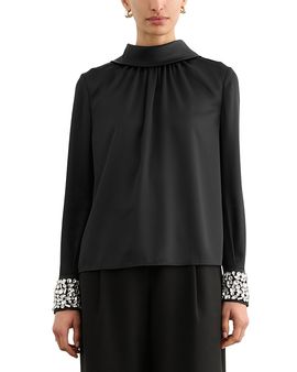 Toccin Toccin Veronica Embellished Tie Back Blouse