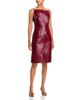 Toccin Toccin Zivana Faux Leather Boat Neck Dress - 1