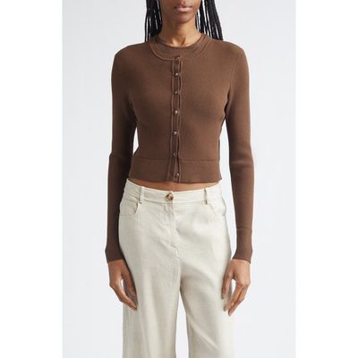 Toccin Toccin Zoe Crop Fitted Cardigan