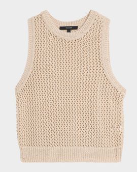 Toccin Winnie Sequined Crochet Tank Top