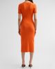 Toccin Women's Agnes Ribbed Tie-Front Midi Dress - 3