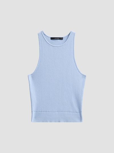 Toccin Women's Avery Rib-Knit Racerback Tank Top