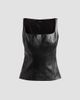Toccin Women's Bibi Sculpted Faux Leather Top - 1