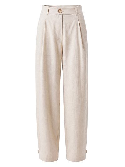 Toccin Women's Elowen Pleated Ankle Tie Pants