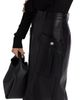 Toccin Women's Fallon Faux Leather Cargo Midi-Skirt - 6