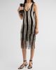 Toccin Women's Finley Cotton-Blend Stripe Fringe Minidress - 2