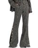 Toccin Women's Gracie Button-Cuff Tweed Pants - 3