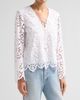 Toccin Women's Halina Broderie Anglaise Tieneck Blouse - 4