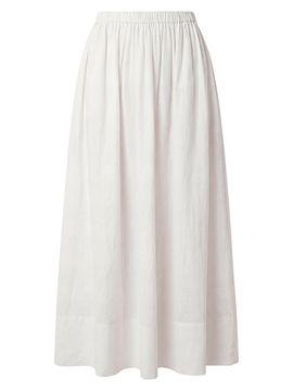 Toccin Women's Imogen Linen-Cotton Midi-Skirt