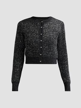 Toccin Women's Mollie Sequin Bouclé Cardigan