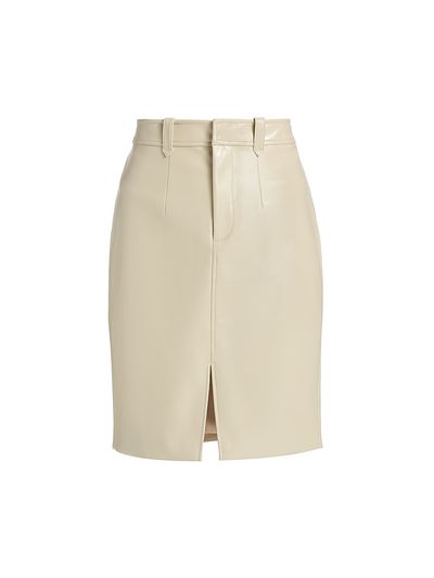 Toccin Women's Noelle Patent Faux-Leather Knee-Length Pencil Skirt