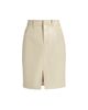 Toccin Women's Noelle Patent Faux-Leather Knee-Length Pencil Skirt - 8