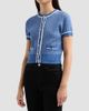 Toccin Women's Patra Contrast-Trim Knit Short-Sleeve Cardigan - 4