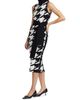 Toccin Women's Peggy Houndstooth Turtleneck Tie-Waist Midi-Dress - 4