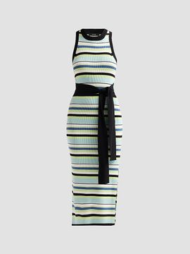 Toccin Women's Piper Tie-Front Sleeveless Midi Dress