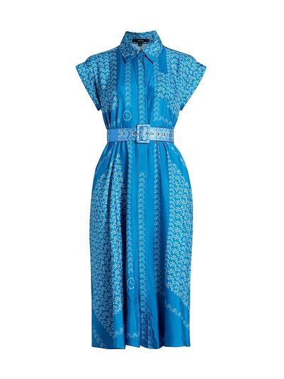Toccin Women's Serena Floral Belted Shirtdress