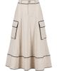 Toccin Women's Shiloh High-Waist Cargo Midi Skirt - 1