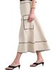 Toccin Women's Shiloh High-Waist Cargo Midi Skirt - 4
