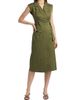 Toccin Women's Silvia Stretch-Cotton Wrap Midi-Dress - 2