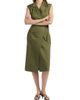 Toccin Women's Silvia Stretch-Cotton Wrap Midi-Dress - 3