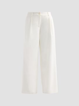Toccin Women's Solara Pleated Wide-Leg Trousers