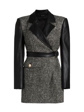 Toccin Women's Tara Tweed Wrap Dress