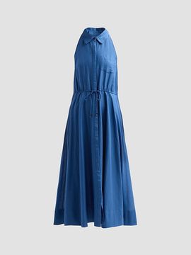 Toccin Women's Tiana Linen-Cotton Drawstring Shirtdress