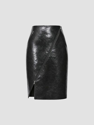 Toccin Women's Verena Faux-Leather Pencil Midi Skirt