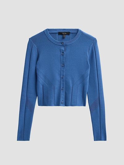 Toccin Women's Vicki Crop Fitted Cardigan