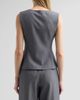 Toccin Women's Yara Melange Suiting Zip Vest - 3