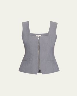 Toccin Yara Sleeveless Zip-Front Vest