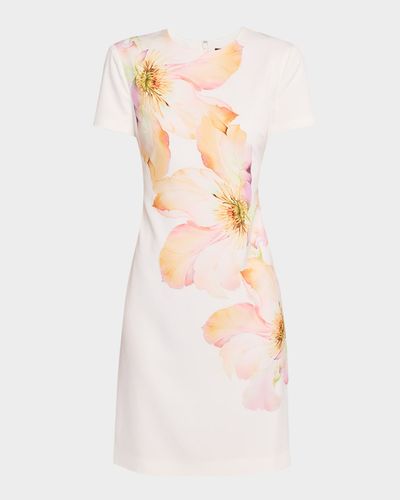 Toccin Yvette Floral Short-Sleeve Dress