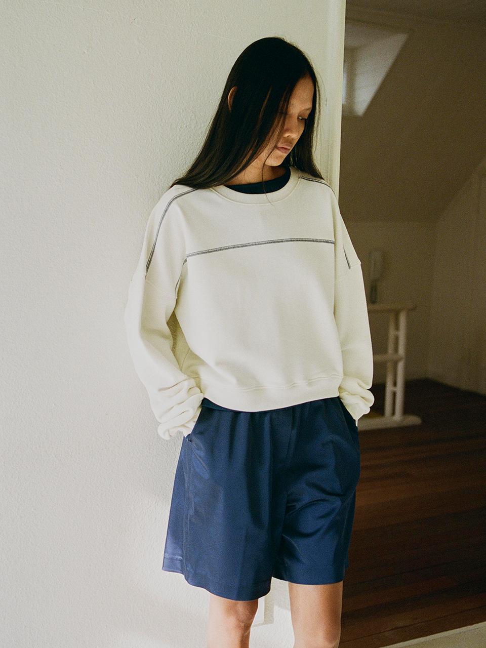 Tocoll Needle Point Cut Sweatshirt []