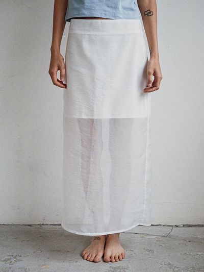 Tocoll Shimmer Skirt - White