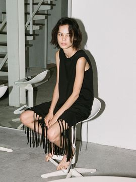 Tocoll Tassel Dress - Black