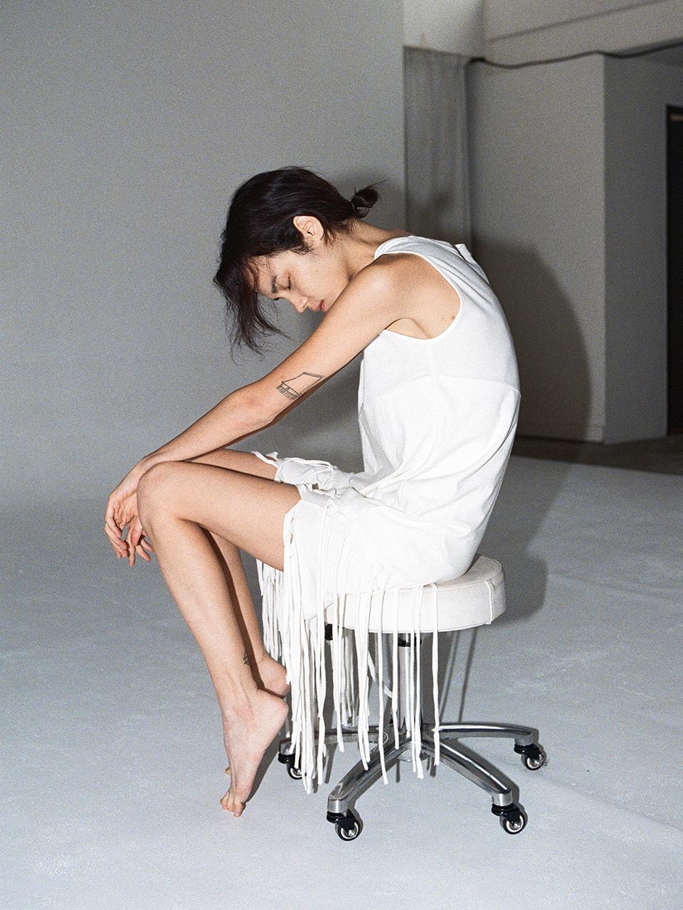 Tocoll Tassel Dress - White