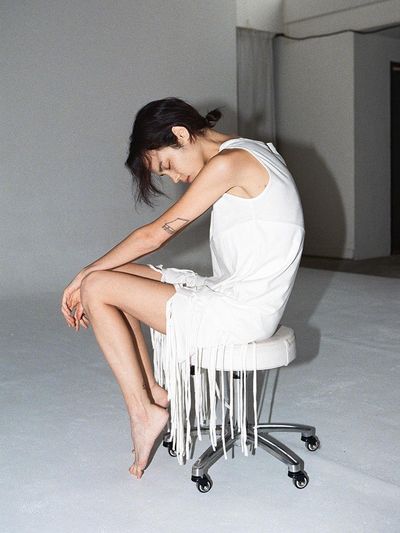 Tocoll Tassel Dress - White